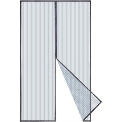 Apalus Fliegengitter Tür Magnet-Insektenschutz 140x240cm Grau, ideal für