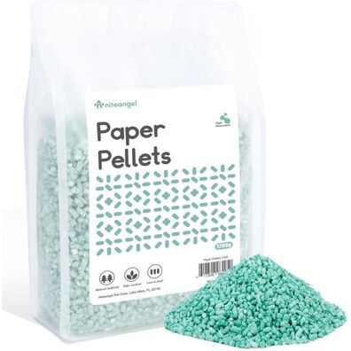 Niteangel Hamster Papierpellets Einstreu für Kleintiere, Moosgrün