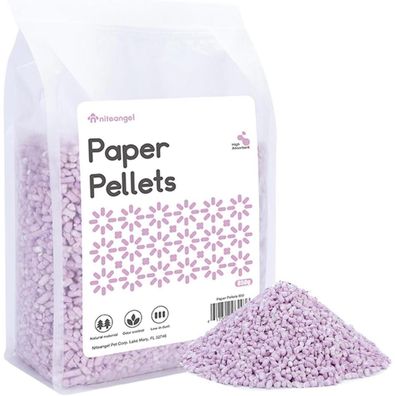 Niteangel Hamster Papierpellets Einstreu Violett - Ideal für Zwerghamster