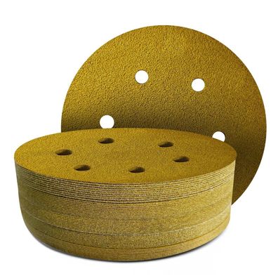 GZKTY 40Stk Klett Schleifpapier 150mm P40, 6-Loch Exzenterschleifscheiben