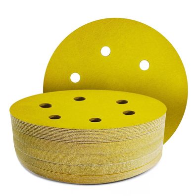 GZKTY 50 Stück Schleifpapier 150mm P240 Klett Exzenterschleifer Schleifscheiben