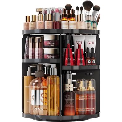 Auxmir Make Up Organizer 360° drehbar, Kosmetik Organizer mit 9 einstellbaren