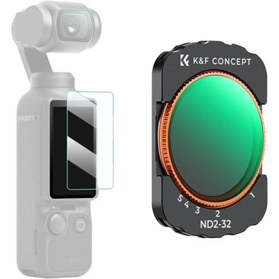 K&F Concept Magnetischer Variabler ND Filter für DJI Osmo Pocket 3 (ND2-ND32
