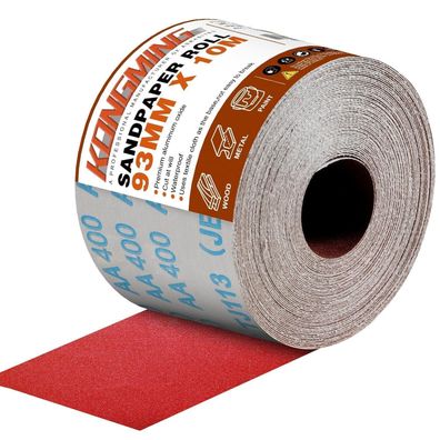 Kongming Schleifpapier Rolle 93 mm x 10 m, Körnung 400 - Ideal für