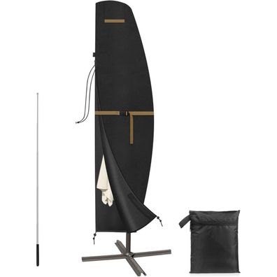 Vansheim Sonnenschirmhülle XXL 280x40/81/45cm, Wasserdicht und Winddicht für Ø