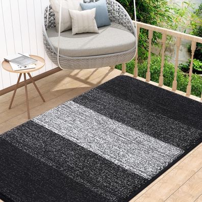 Homaxy Schmutzfangmatte Innen 80x120 cm Schwarz - Rutschfest, Saugstark