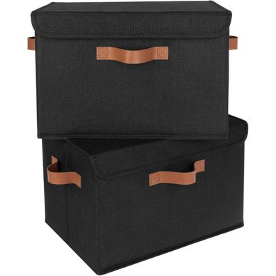GRANNY SAYS Aufbewahrungsboxen mit Deckel, 2 Stück, Stoff, faltbar, Organizer