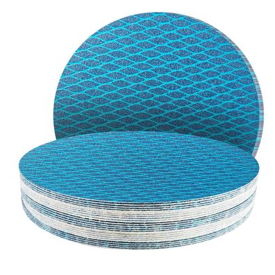 25x Klett Schleifpapier 180mm blau ohne Löcher, Körnung 60-240 für