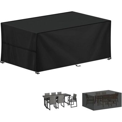 LAMUNI Abdeckhaube für Gartenmöbel 190x80x80cm, Wasserdicht, 420D Oxford