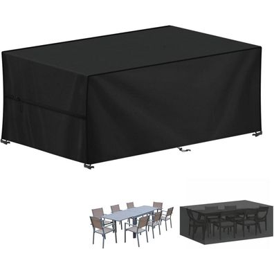 LAMUNI Abdeckhaube für Gartenmöbel, 200x90x75cm, Wasserdicht, 420D Oxford Gewebe