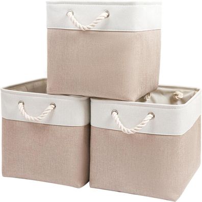 Mangata Aufbewahrungsboxen (33x38x33cm), Stoffkorb Würfel für Schrank & Regal