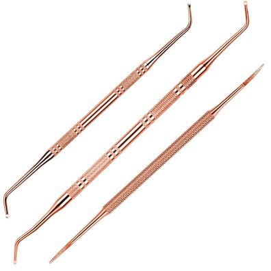 Fandamei Edelstahl Eckenheber und Nagelfeile Set, 3-teilig, für eingewachsene
