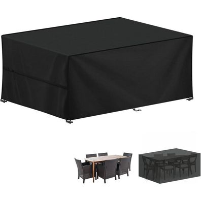 LAMUNI Abdeckhaube für Gartenmöbel, Loungesofa, Gartentisch 220x100x75cm, 420D