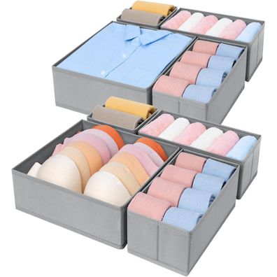 DIMJ Schrank Organizer Schubladen Organizer - 8 Stück Aufbewahrungsboxen für