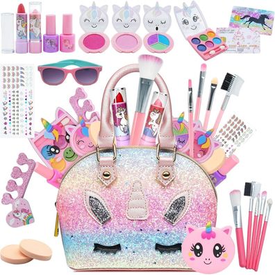 EVACOK Kinderschminke Set Schminkkoffer für Mädchen, Spielzeug Make-up Set