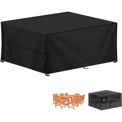 LAMUNI Abdeckhaube für Gartenmöbel, wasserdicht, 420D Oxford, 190x140x75cm