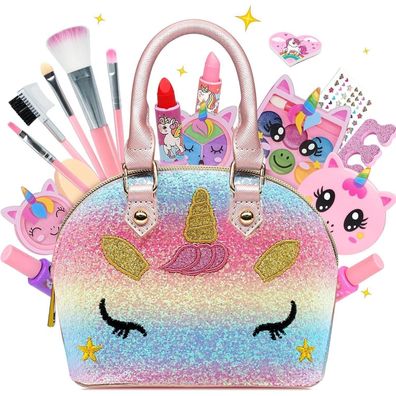 EVACOK Kinderschminke Set für Mädchen - Make Up Koffer Spielzeug für Kinder