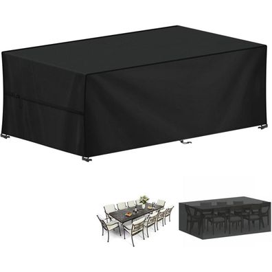 LAMUNI Abdeckhaube für Gartenmöbel, 260x100x80cm, Loungesofa Abdeckung
