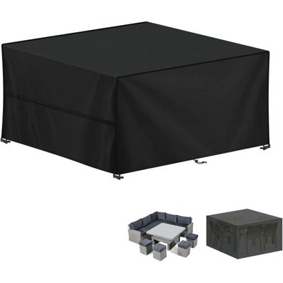 LAMUNI Abdeckhaube für Gartenmöbel 150x130x90cm - Wasserdichte 420D Oxford