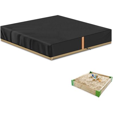 Vansheim Sandkastenabdeckung Wasserdicht 125x125x20cm - Schutzhülle aus 420D
