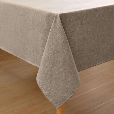 Homaxy Leinenoptik Tischdecke 140 x 200 cm, abwaschbar, wasserabweisend