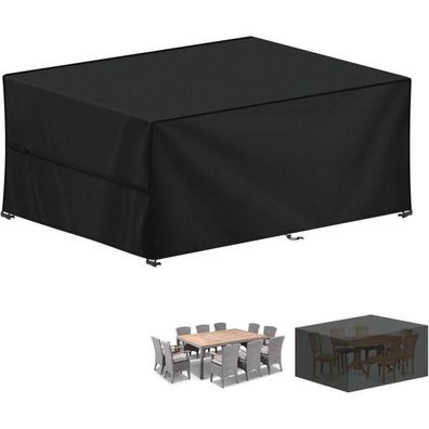 LAMUNI Gartenmöbel Abdeckung Wasserdicht 420D Oxford, Rechteckig 220x130x85cm