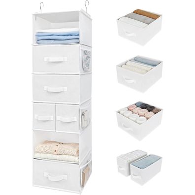 GRANNY SAYS Hängender Schrank Organizer mit 5 Schubladen und 6 Seitentaschen