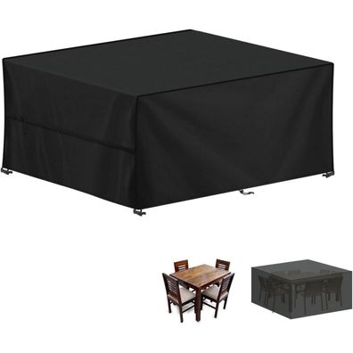 LAMUNI Abdeckplane für Gartenmöbel, 140x100x75cm, 420D Oxford, Wasserdicht