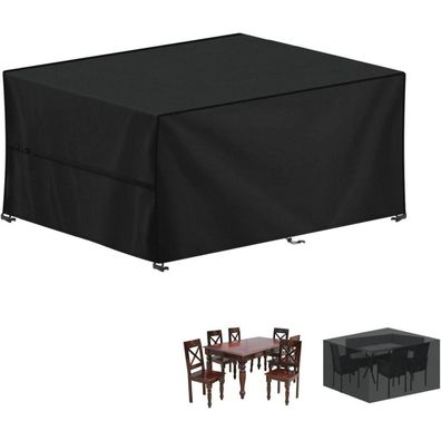 LAMUNI Abdeckhaube für Gartenmöbel 160x100x75cm, wasserdicht, 420D Oxford Gewebe