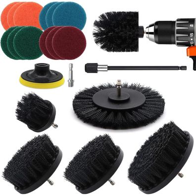 Vibratite 20-teiliges Bürstenaufsatz Set für Bohrmaschine und Akkuschrauber