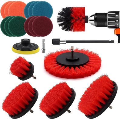Vibratite 20-teiliges Bürstenaufsatz Set für Bohrmaschine und Akkuschrauber