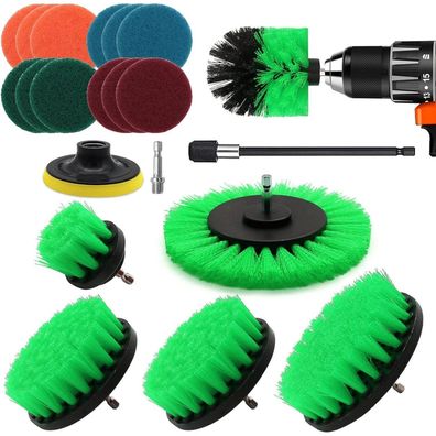 Vibratite 20-teiliges Bürstenaufsatz Set für Bohrmaschine und Akkuschrauber