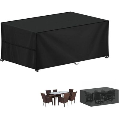 LAMUNI Abdeckhaube für Gartenmöbel, 180x90x75cm, Wasserdicht, 420D Oxford Gewebe
