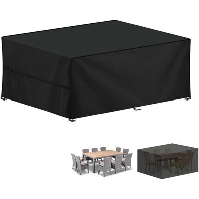 LAMUNI Abdeckplane für Gartenmöbel 220x140x74cm, Wasserdicht, 420D Oxford