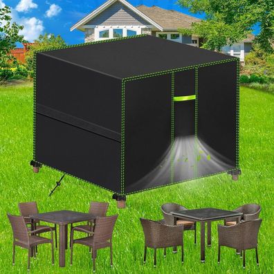FORTRY Abdeckung für Gartenmöbel, 70x70x70cm, Wasserdicht & Winterfest, 420D