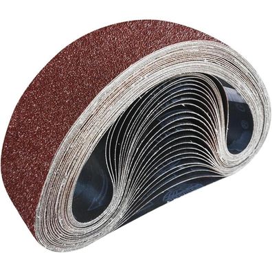 GZKTY Schleifbänder 50 x 686 mm, 25 Stück Set, Körnungen 80-320 für