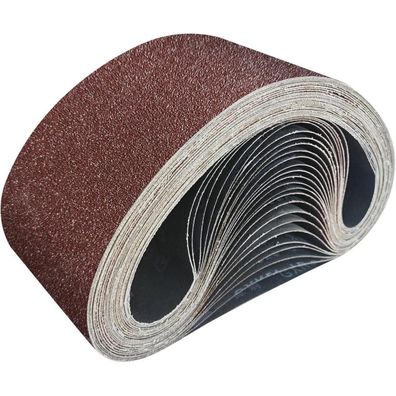 GZKTY Schleifbänder Set 100 x 610 mm, 25 Stück, 5 Körnungen (P80-P320) für