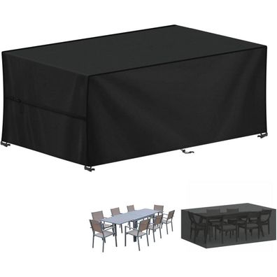 LAMUNI Abdeckhaube für Gartenmöbel, 220x80x80cm, Lounge & Gartentisch