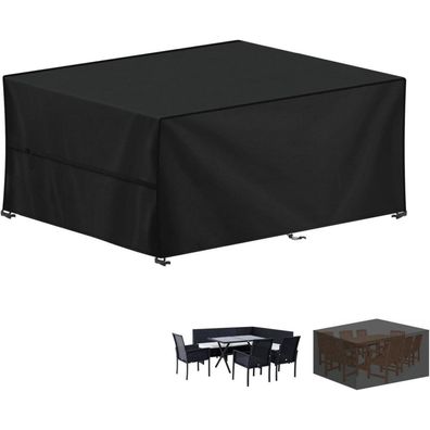 LAMUNI Wasserdichte Gartenmöbel Abdeckhaube 180x120x75cm, 420D Oxford