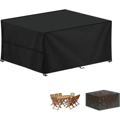 LAMUNI Wasserdichte Schutzhülle für Gartenmöbel, 160x130x90cm, 420D Oxford