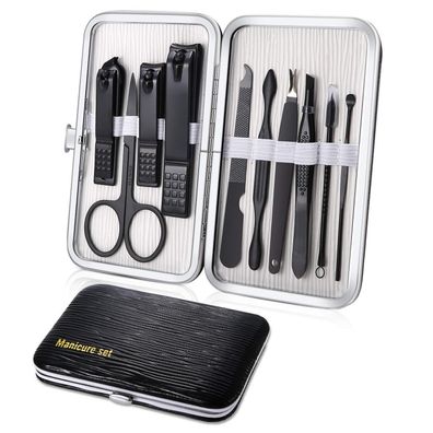 Keiby Citom Maniküre & Pediküre Set, 10-teiliges Nagelpflege Kit mit Etui