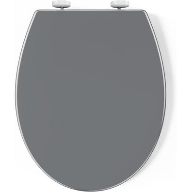 Pipishell Toilettendeckel O-Form WC Sitz mit Absenkautomatik und Quick-Release