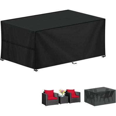 LAMUNI Gartenmöbel Abdeckung Wasserdicht 420D Oxford für Gartentisch
