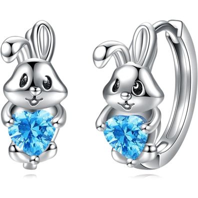 VONALA 925 Sterling Silber Creolen Ohrringe Tier Schmuck mit Zirkonia für Damen