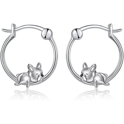 VONALA Tier Creolen Ohrringe 925 Sterling Silber Französische