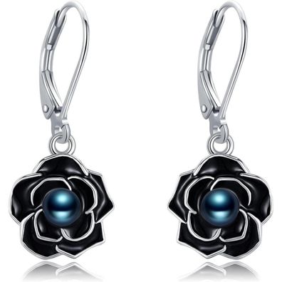 VONALA 925 Sterling Silber Ohrringe Kirschblüte/Rose für Damen, Leverback