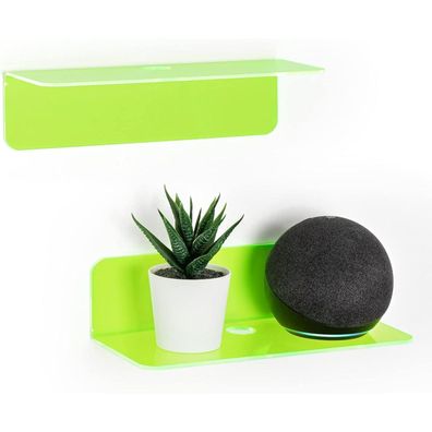 Oaprire Wandregal 2er-Set aus Acryl (23cm) - Schwebendes Regal ohne Bohren für