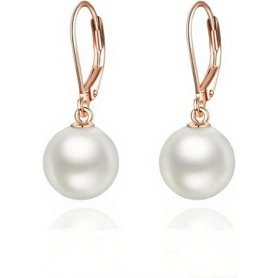 VONALA Perlen Ohrringe Sterling Silber Roségold Hängend Schmuck Geschenke für