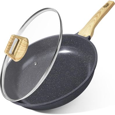 GiPP Keramik-Antihaft-Bratpfanne mit Deckel, 26 cm, Induktionsgeeignet, PFAS