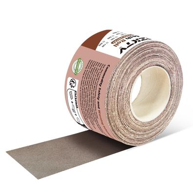 GZKTY Netz Schleifpapier Rolle Klett, 70 mm x 10 m, P150 Körnung, für Holz